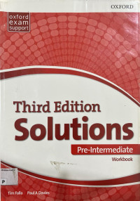 Image of Solutions: Pre-Intermediate Workbook: Third Edition