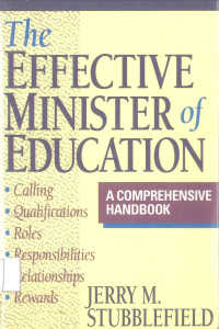 Image of Effective Minister of Education, The: A Comprehensive Handbook