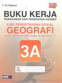 Image of BUKU KERJA GEOGRAFI IX SMP 3A