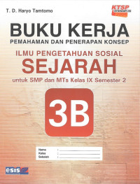 Image of Buku Kerja IPS Sejarah 3B SMP IX Sem 2