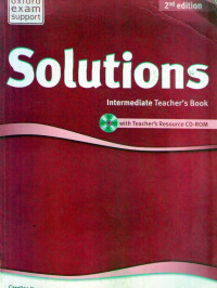 Image of Solutions Intermediate Teacher's Book + 1 CD