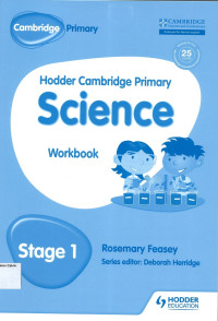 Image of Hodder Cambridge Primary Science: Workbook Stage 1