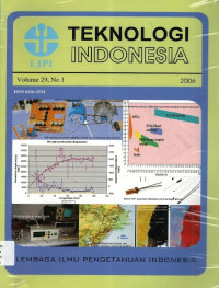 Image of Teknologi Indonesia: Volume 29, No. 1 2006