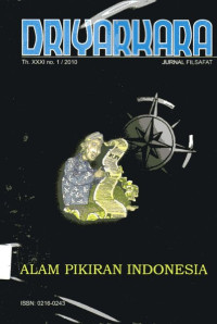 Image of Jurnal Filsafat Driyarkara: Alam Pikiran Indonesia, Th. XXXI no. 1 / 2010