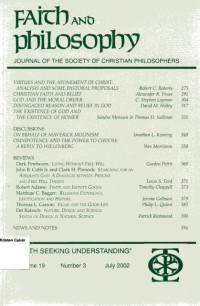 Image of Volume 19 No.3 July 2002: Faith and Philosophy
