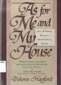 Image of As for Me and My House