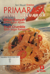 Image of #13 Primarasa Menu Keluarga: Seri Masak Femina