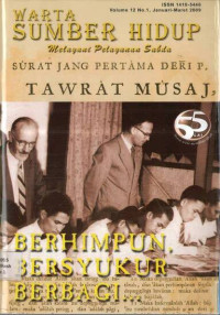 Image of Warta Sumber Hidup: Melayani Pelayanan Sabda, Berhimpun, Bersyukur, Berbagi...