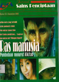 Image of Jurnal Sains Penciptaan: Ras Manusia, Pembedaan menurut Alkitab