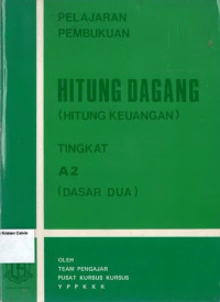 Image of Hitung Dagang (Hitung Keungan)A2: Pelajaran Pembukuan