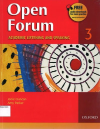 Image of Open Forum 3: Academic Listening and Speaking