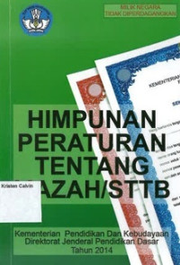 Image of Himpunan Peraturan Tentang Ijazah/ STTB