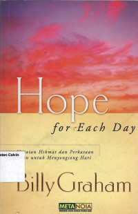 Image of Hope for Each Day: Untaian Hikmat dan Perkataan Iman untuk Menyongsong Hari