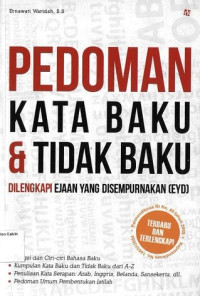 Image of Pedoman Kata Baku & Tidak Baku: Dilengkapi EYD