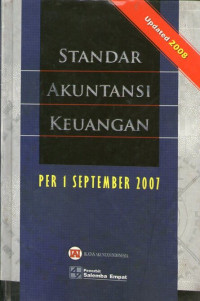 Image of Standar Akuntansi Keuangan per 1 September 2007