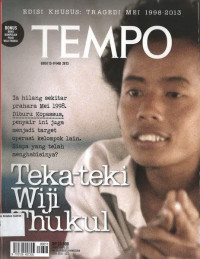 Image of TEMPO: Teka-teki Wiji Thukul (13-19 Mei 2013)