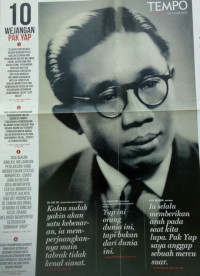 Image of Poster: Yap Thiam Hien: Tempo